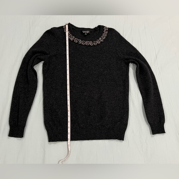 Topshop Women’s Sweater with Embellished Rhinestones Size 2 - Picture 6 of 7